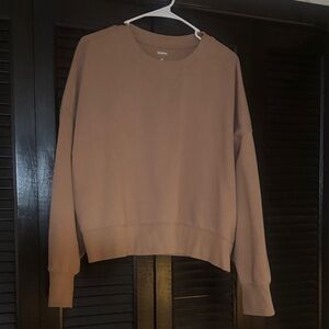 Sonoma Women's Brown Crew Neck Sweater